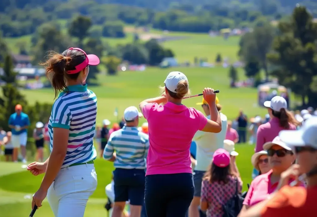 Exciting LPGA Tour golf tournament in progress