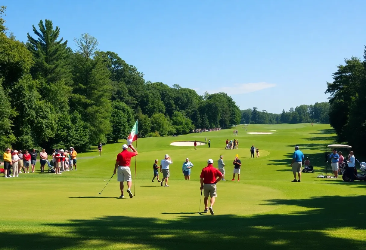 Golfers at the 2026 Magical Kenya Open tournament
