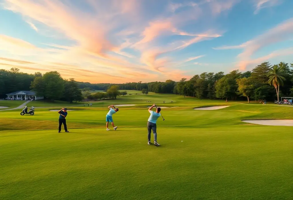 Golf course view during the Magical Kenya Open tournament