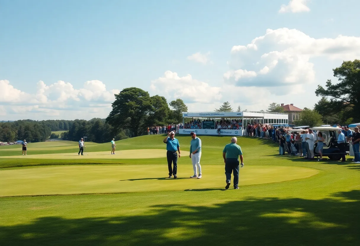 Golf tournament at Karen Country Club during the Magical Kenya Open.