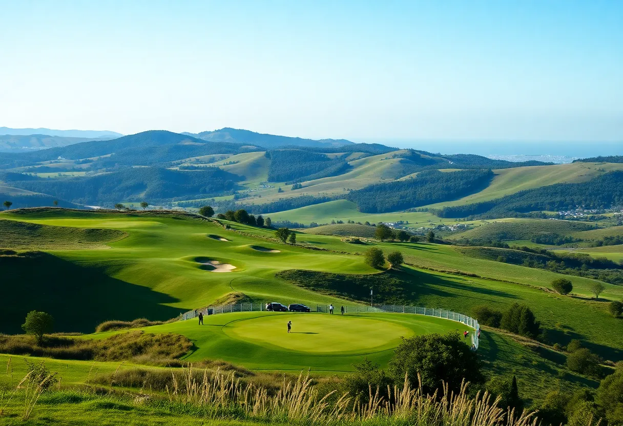 A stunning view of the golf course at the Magical Kenya Open 2026.
