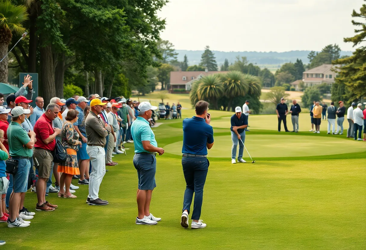 Vibrant scene of the MENA Golf Tour at Madinaty Golf Club