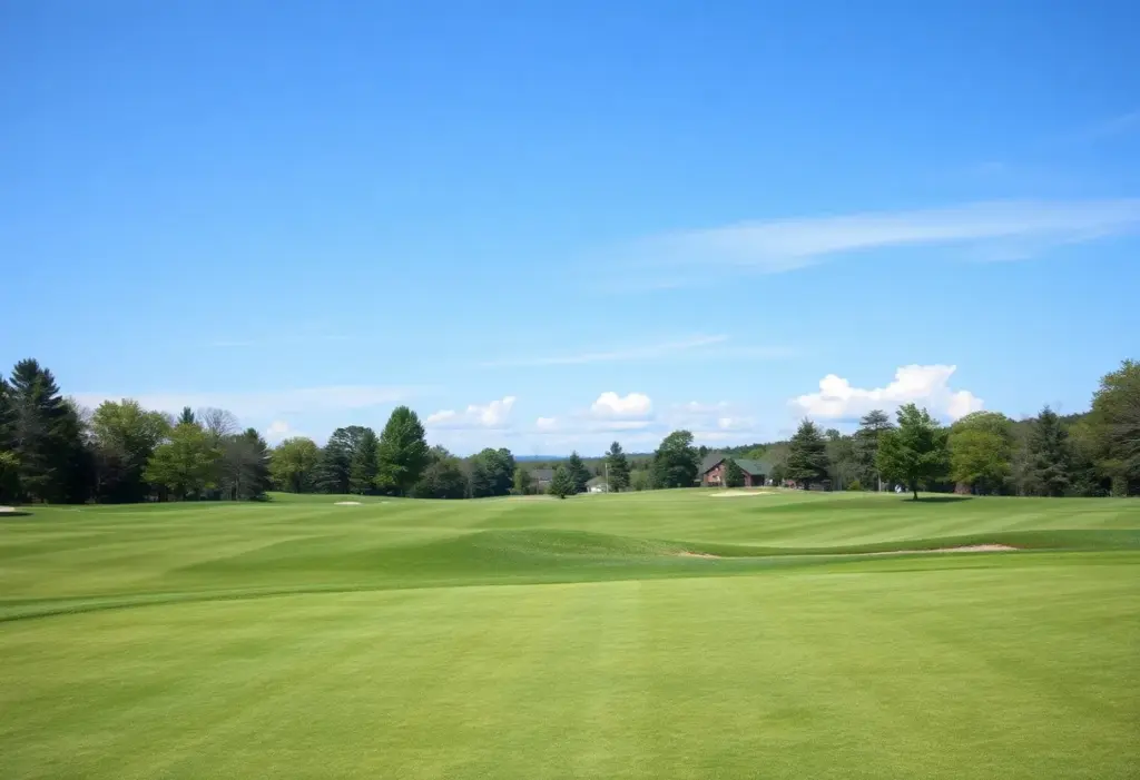 Beautiful empty golf course in Northern New York
