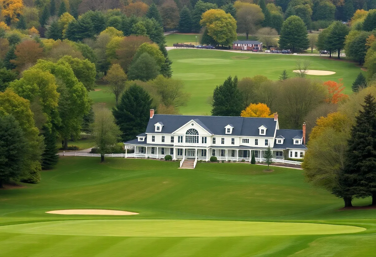 Challenging golf course layout at Oakmont Country Club
