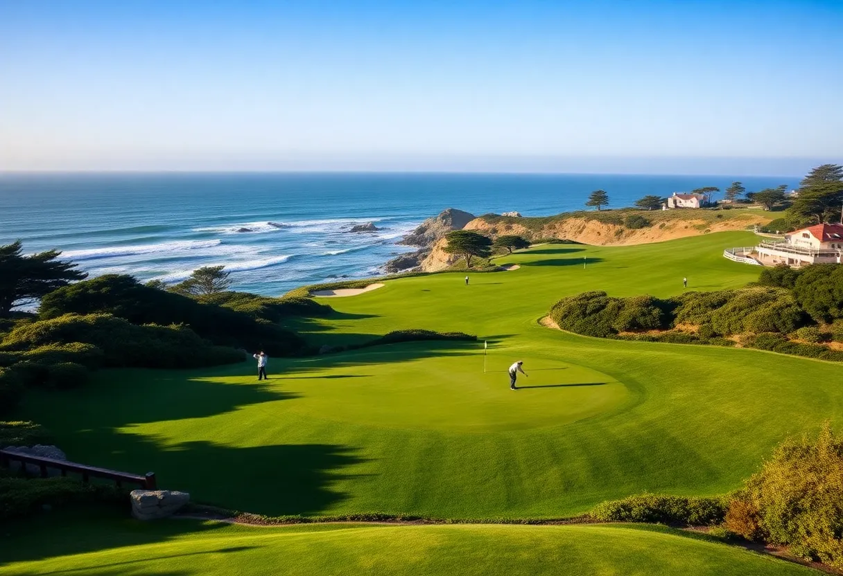 Scenic golf course at Pebble Beach