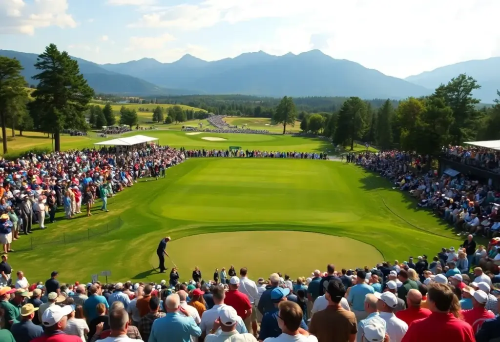 Pebble Beach Golf Course during the Pro-Am tournament
