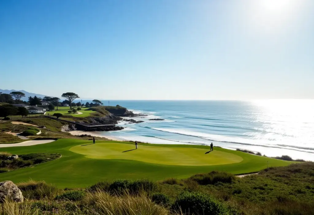 Golf tournament at Pebble Beach Golf Links
