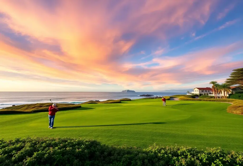 Scenic view of Pebble Beach Golf Course