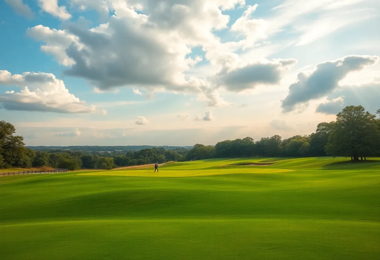 Golfers competing at the Philippine Golf Championship