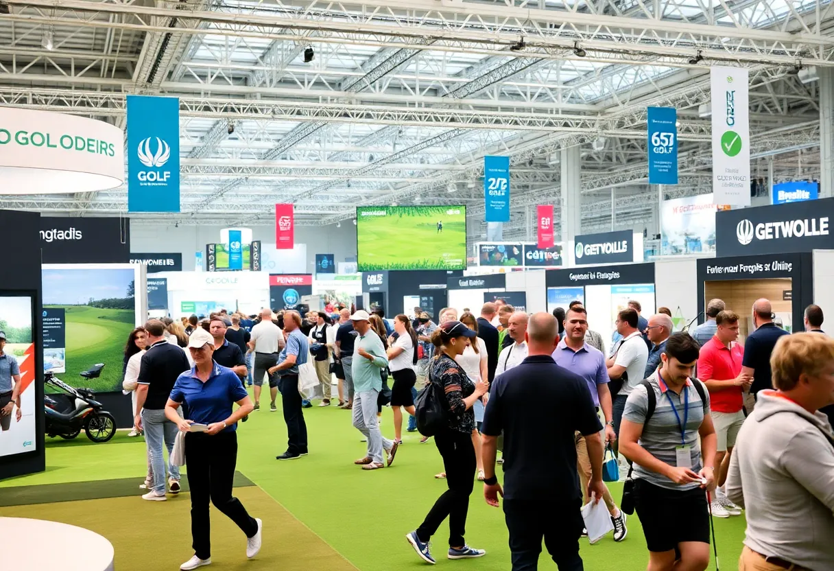 Overview of Philippine GolfCon 2026 with golf brands showcasing technology