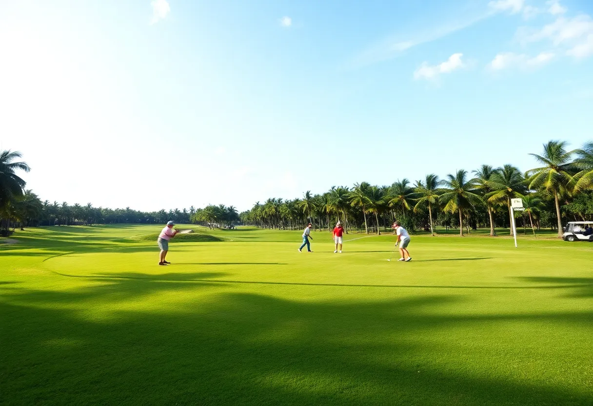Golfers participating in the Philippines Golf Invitational 2026