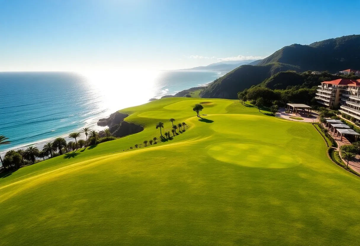 Beautiful golf course at Praia D’El Rey Marriott Resort
