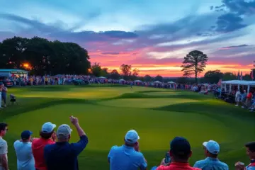 Golfers competing at the Qatar Masters 2026 in Doha
