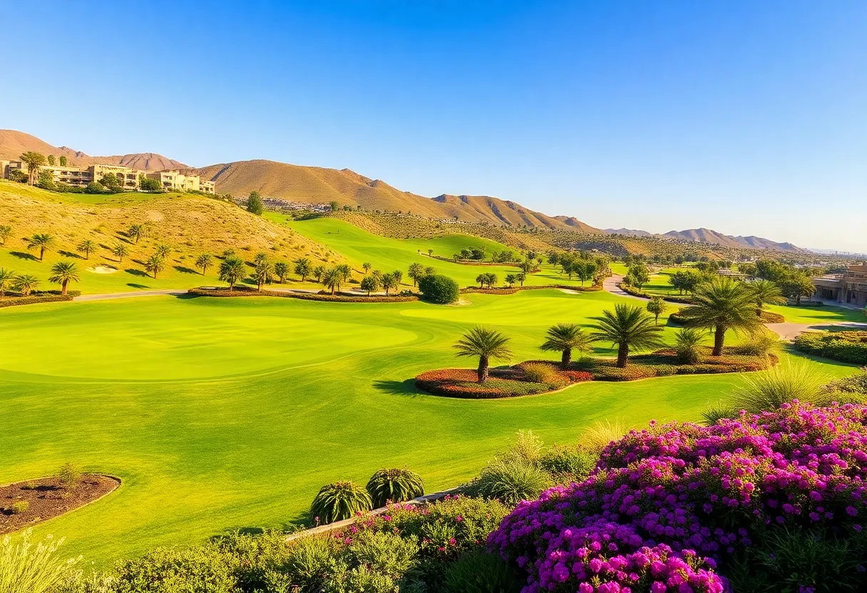 Golf course scene from Doha Golf Club