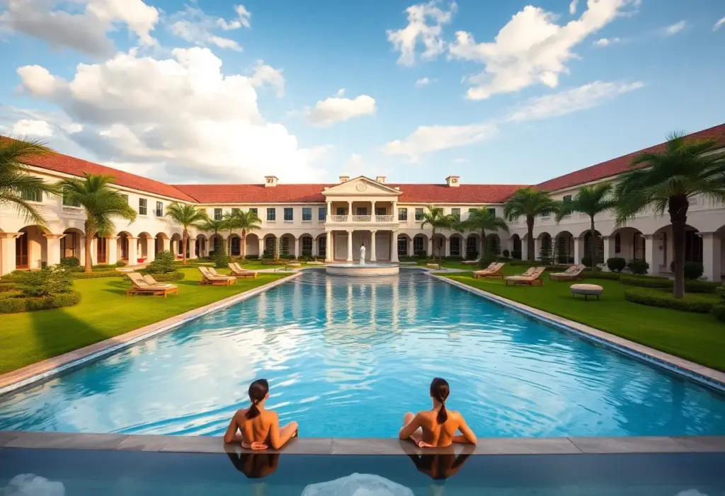 Guests enjoying the luxurious amenities at Ritz-Carlton Orlando