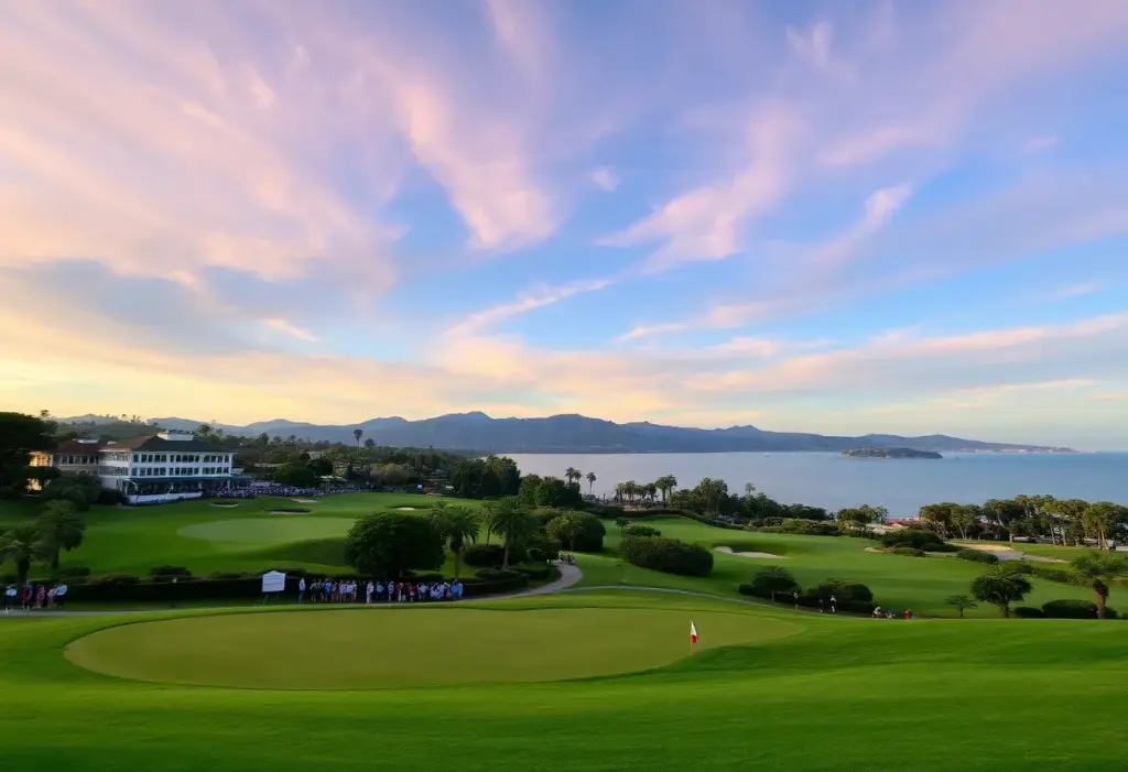 Lush fairway of the Riviera Country Club during the Genesis Invitational