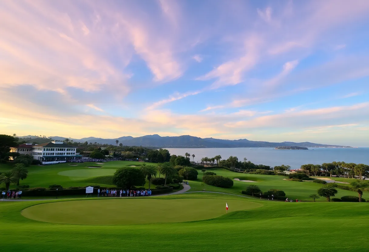 Lush fairway of the Riviera Country Club during the Genesis Invitational