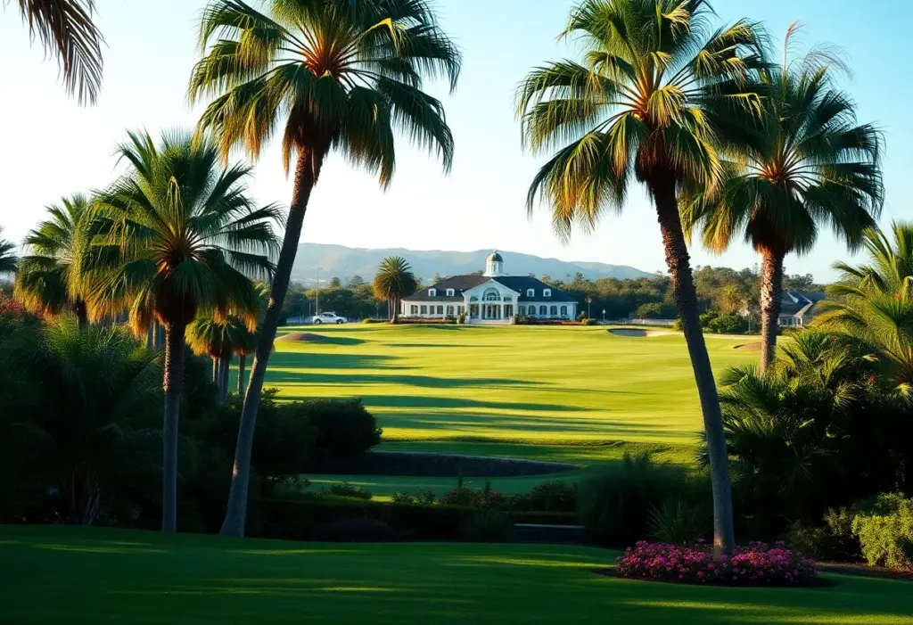 Scenic view of Riviera Country Club golf course