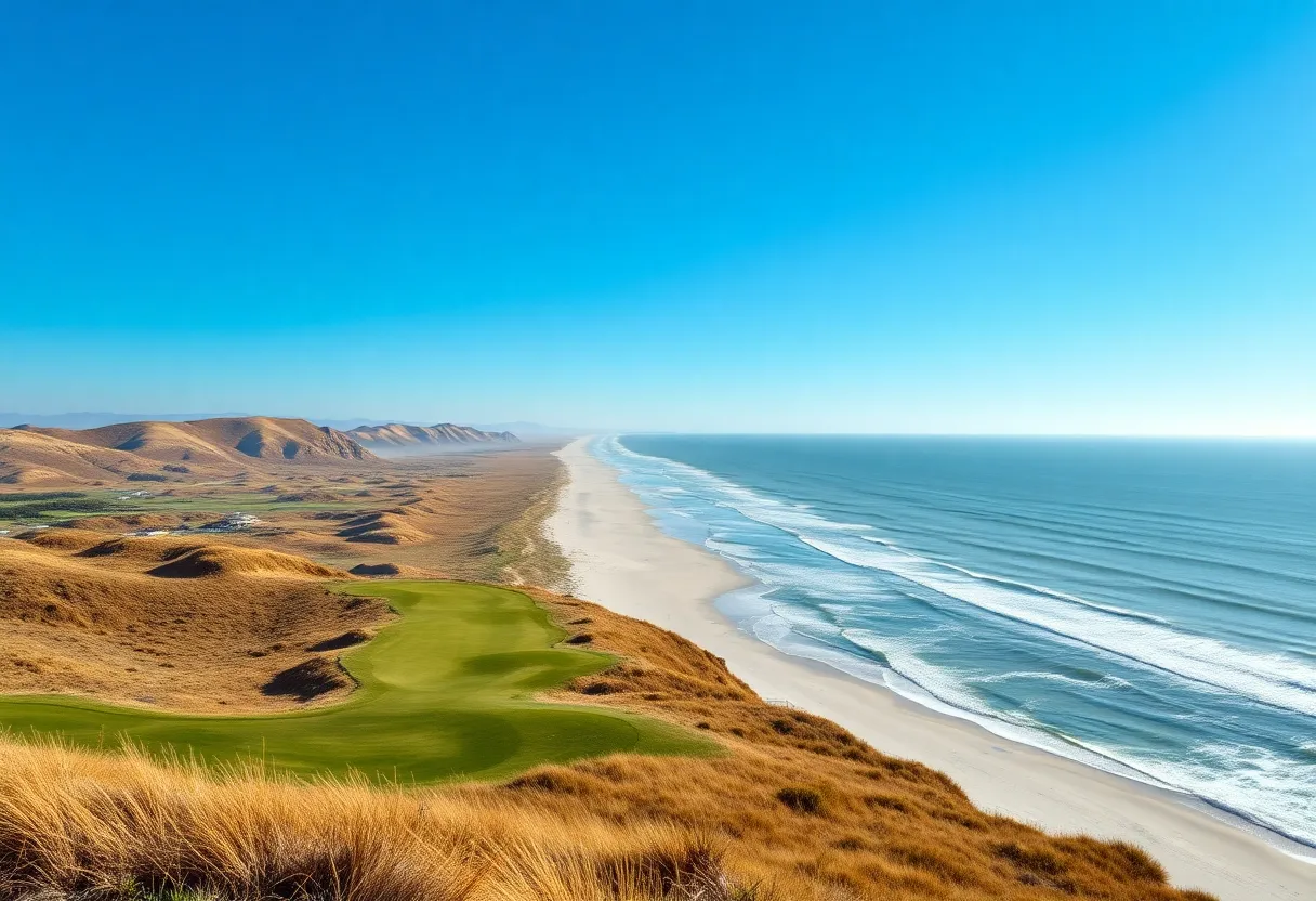 Coastal view of Royal Portrush Golf Course