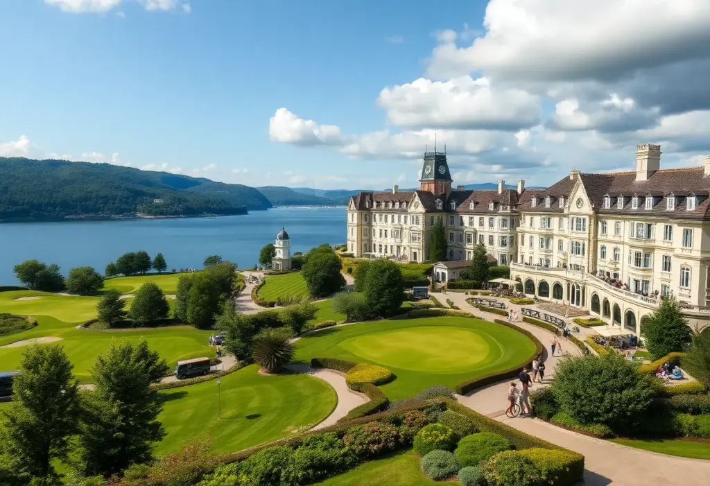 Seaview Hotel and Golf Club with golf courses and waterfront view