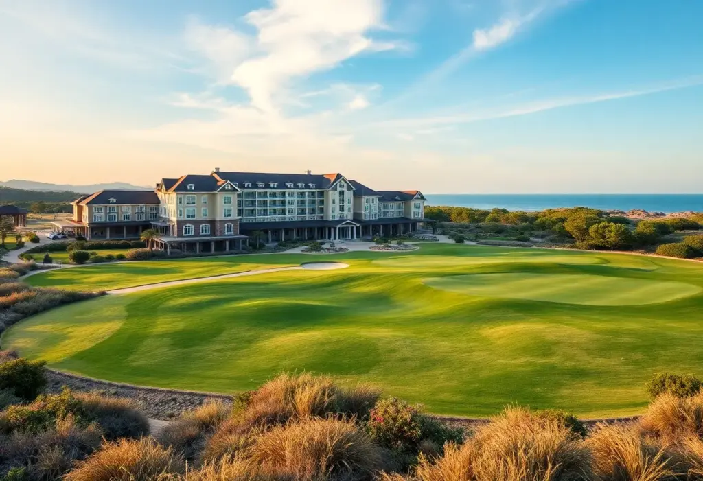 View of Seaview Hotel and Golf Club with golf courses and nature scenery