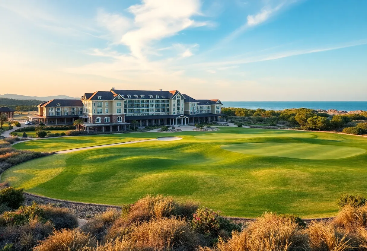 View of Seaview Hotel and Golf Club with golf courses and nature scenery