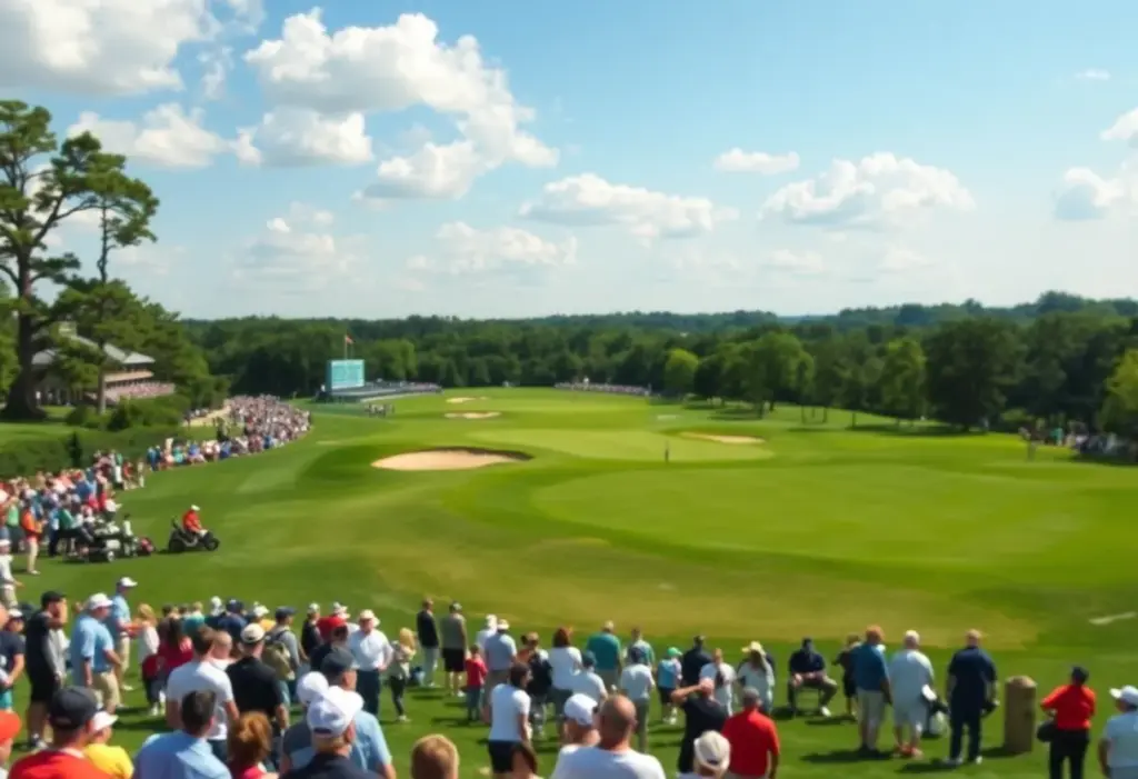 Players competing at the Singapore Open golf tournament