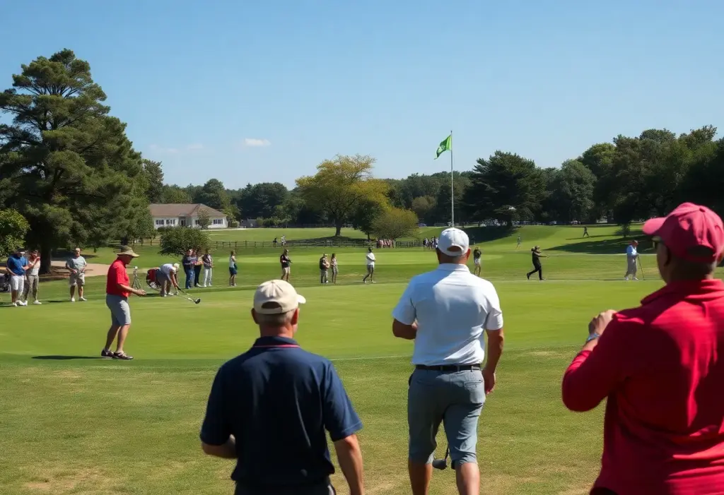 Golf enthusiasts at East Potomac Golf Links