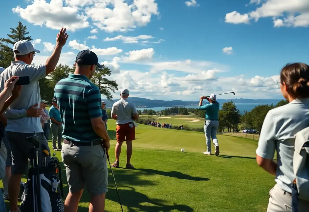 U.S. golf team celebrating victory at the Presidents Cup