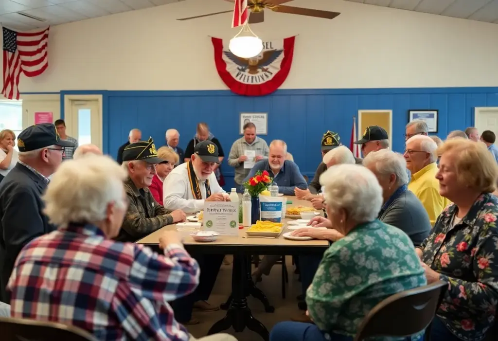 Veterans and community members enjoying an event at VFW Post 7765.