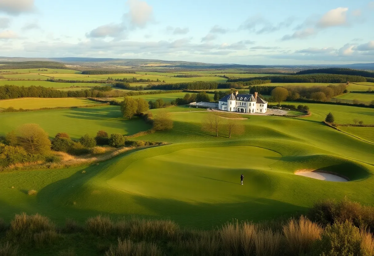 Overview of Adare Manor golf course, Ireland