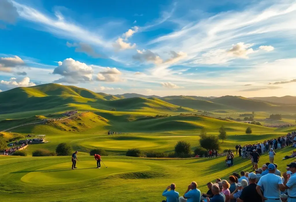 A golfer on the course at the Hero Indian Open