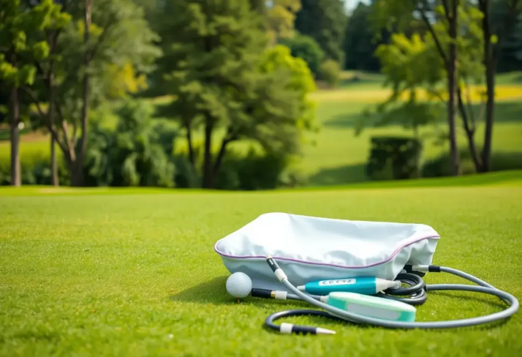 A serene golf course symbolizing recovery and resilience.
