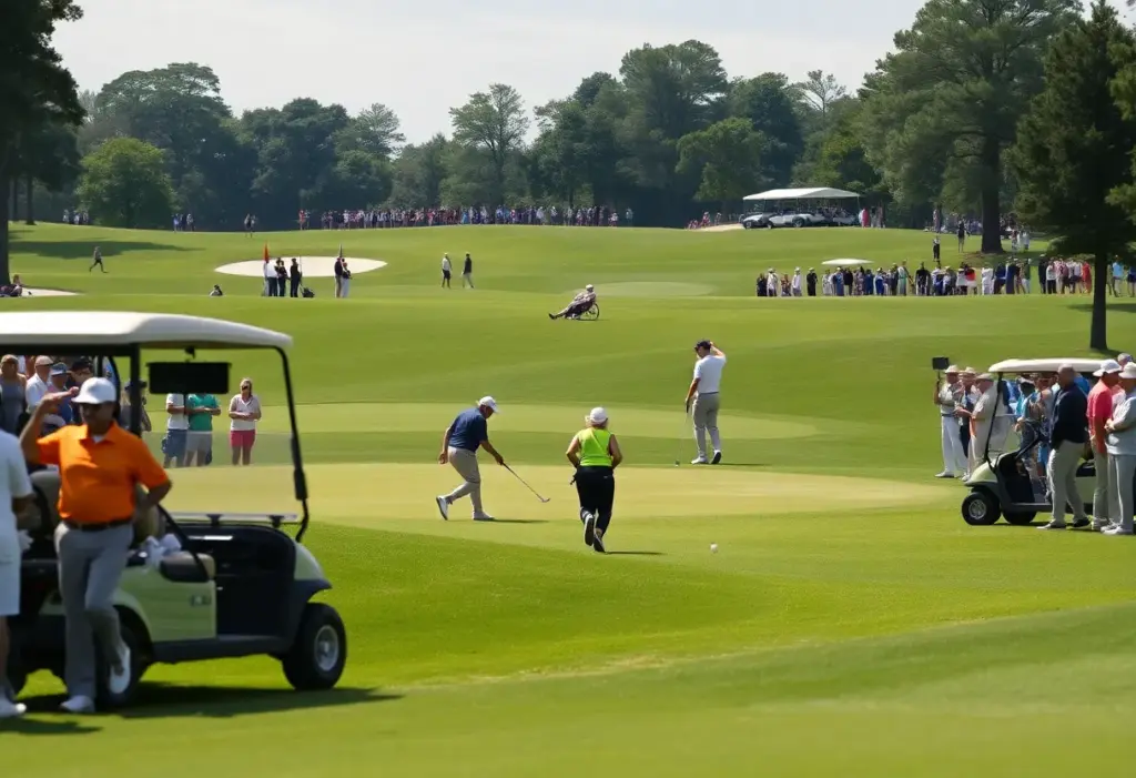 Golf tournament scene at the Arnold Palmer Invitational
