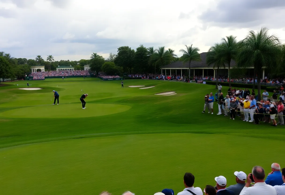 Golfers competing at Arnold Palmer Invitational under tough conditions