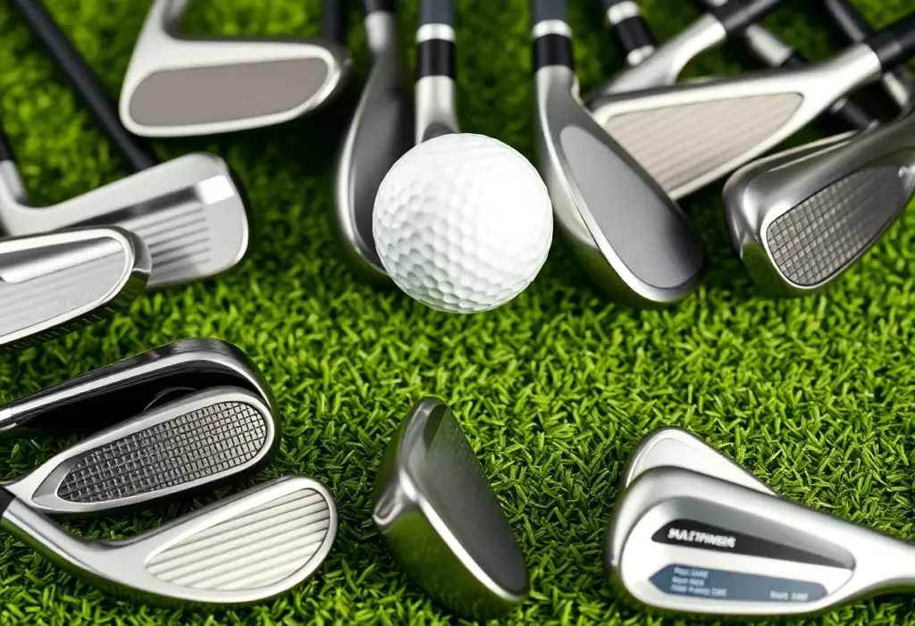 Golf irons designed for seniors, featuring forgiving designs