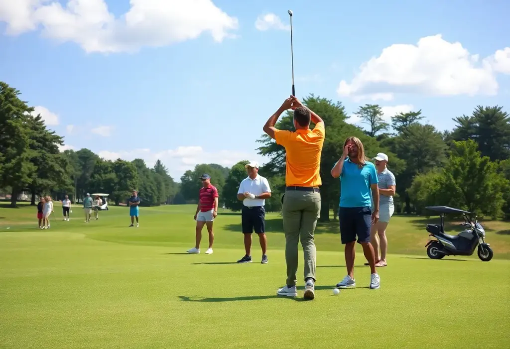 Golfers of various backgrounds playing at Broomsedge Golf Club