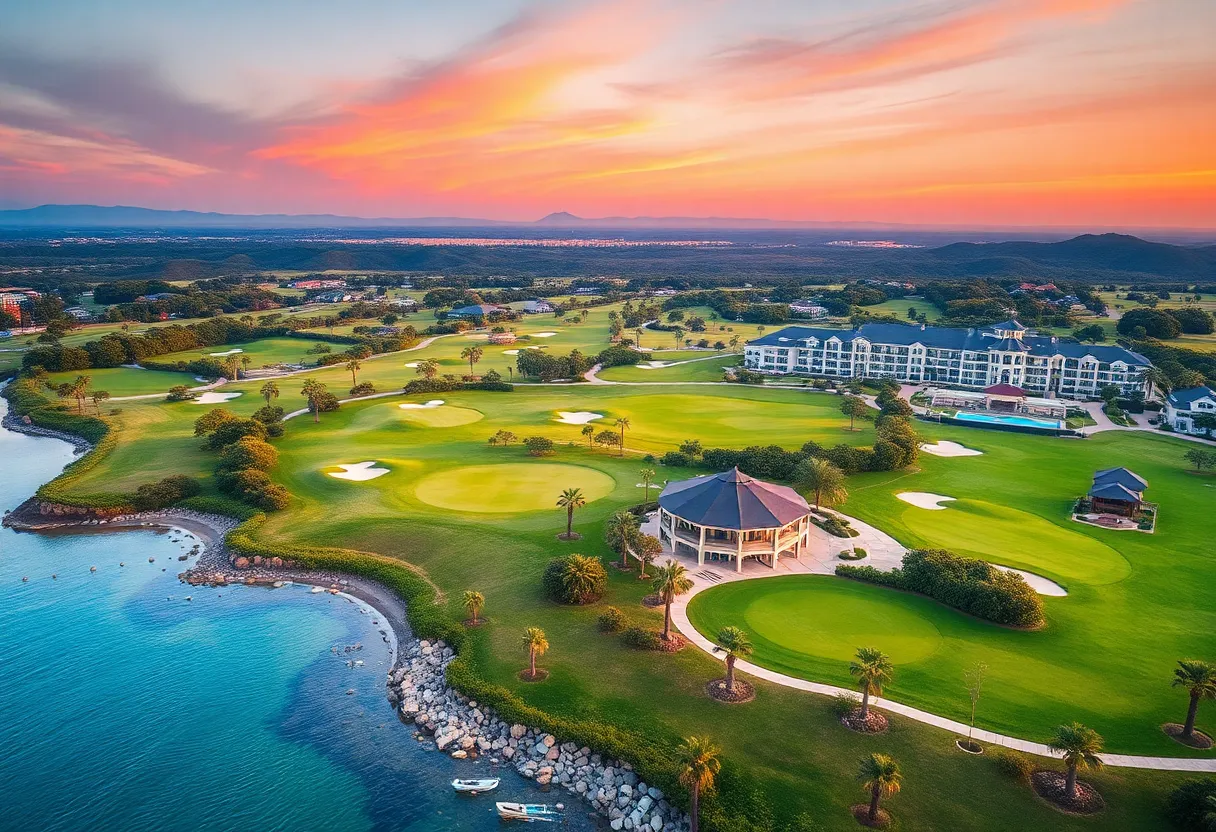 Golf resort landscape representing Century Golf Partners' expansion plans
