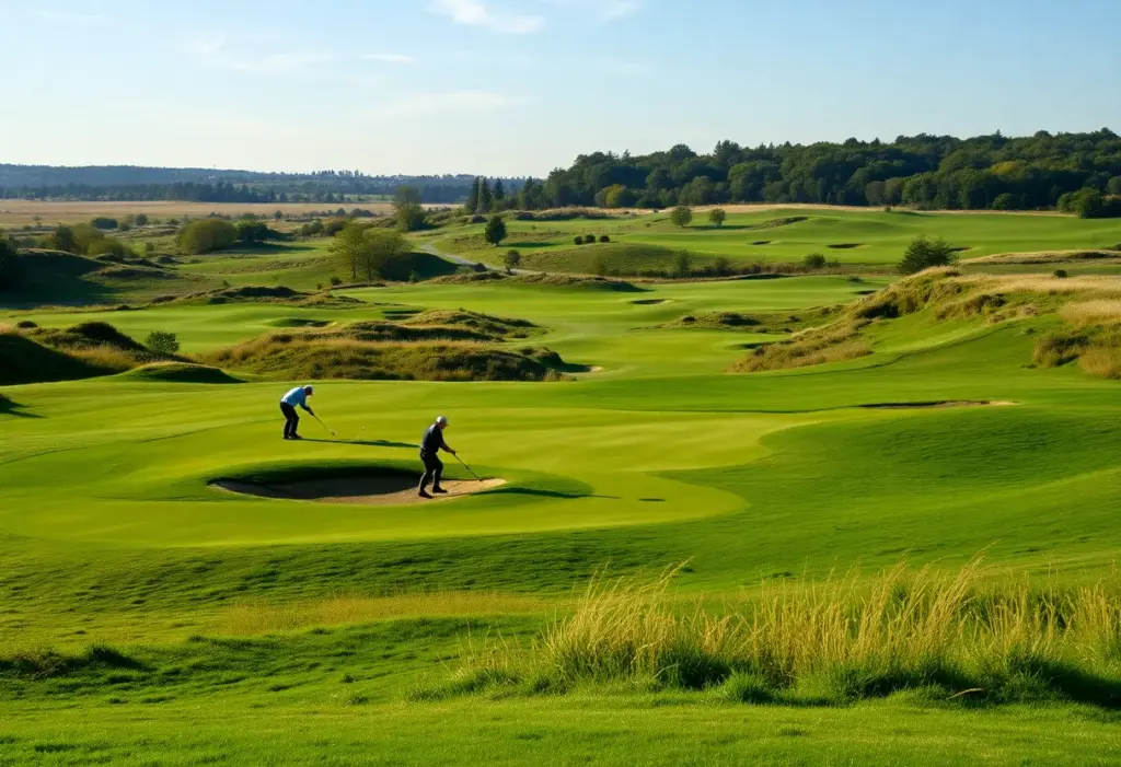 Players on a tough golf course at the Hero Indian Open