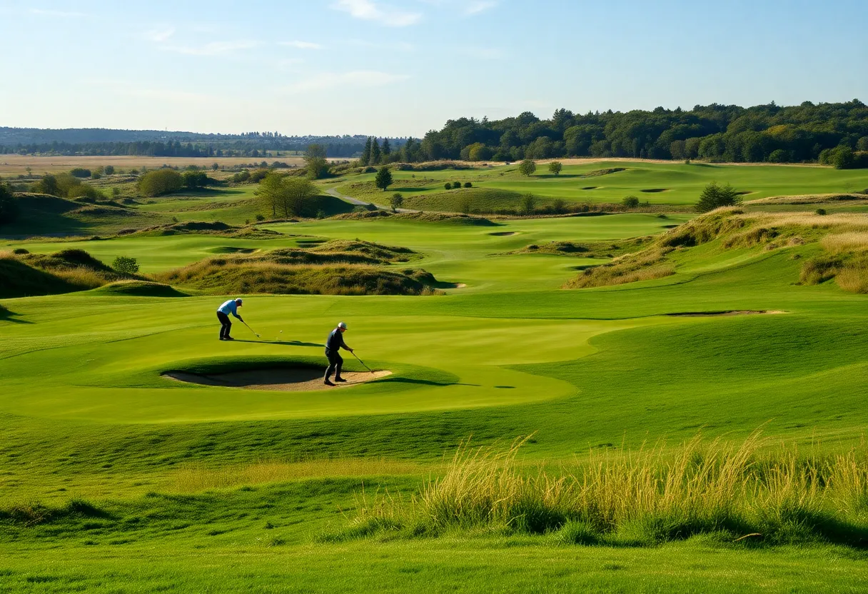 Players on a tough golf course at the Hero Indian Open