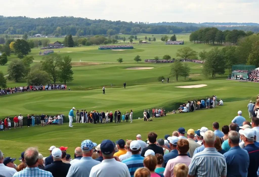 Chris Wood celebrating after winning the MENA Golf Tour title