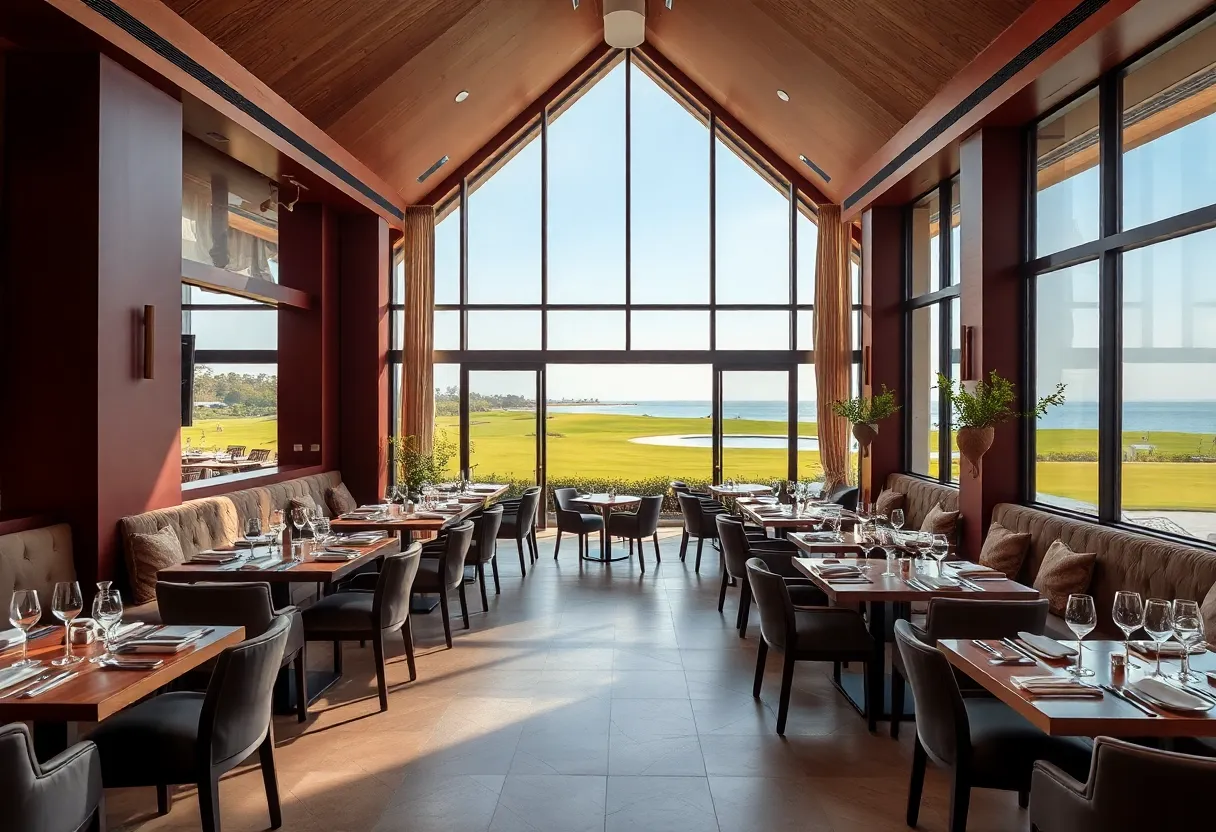 Interior view of Clarets Restaurant at The R&A World Golf Museum