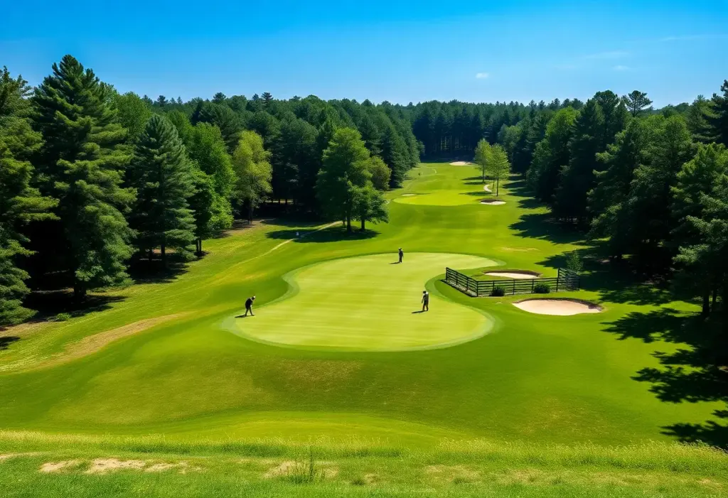 Challenging holes at DLF Golf Course during a major golf tournament