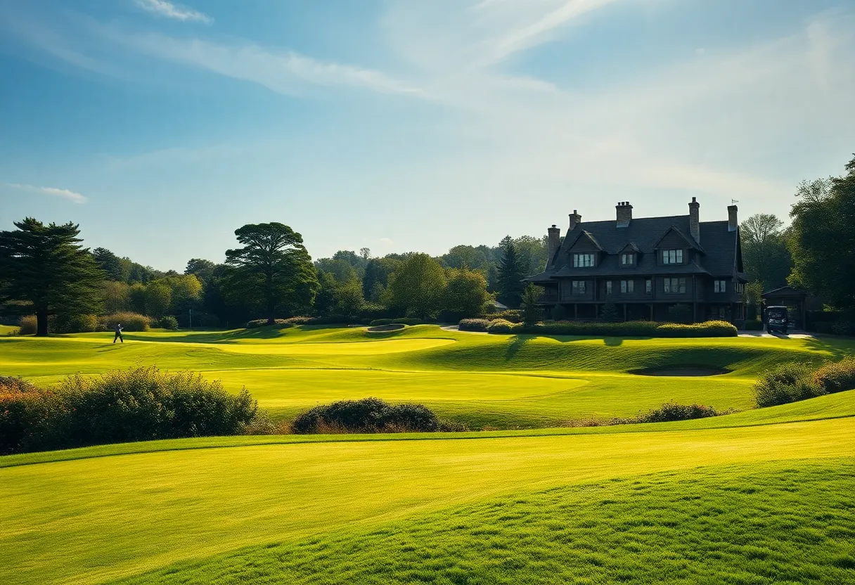 Scenic view of a golf course representing the DP World Tour