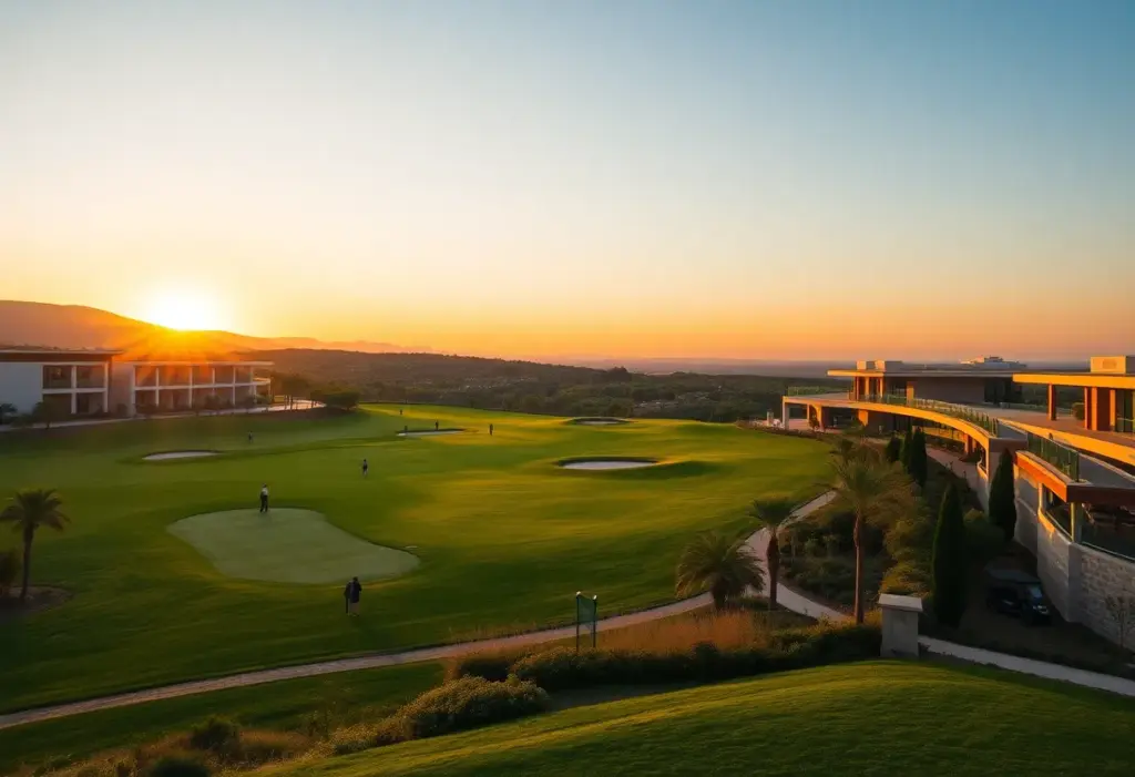 Fairmont La Hacienda luxury golf resort with stunning sunset views