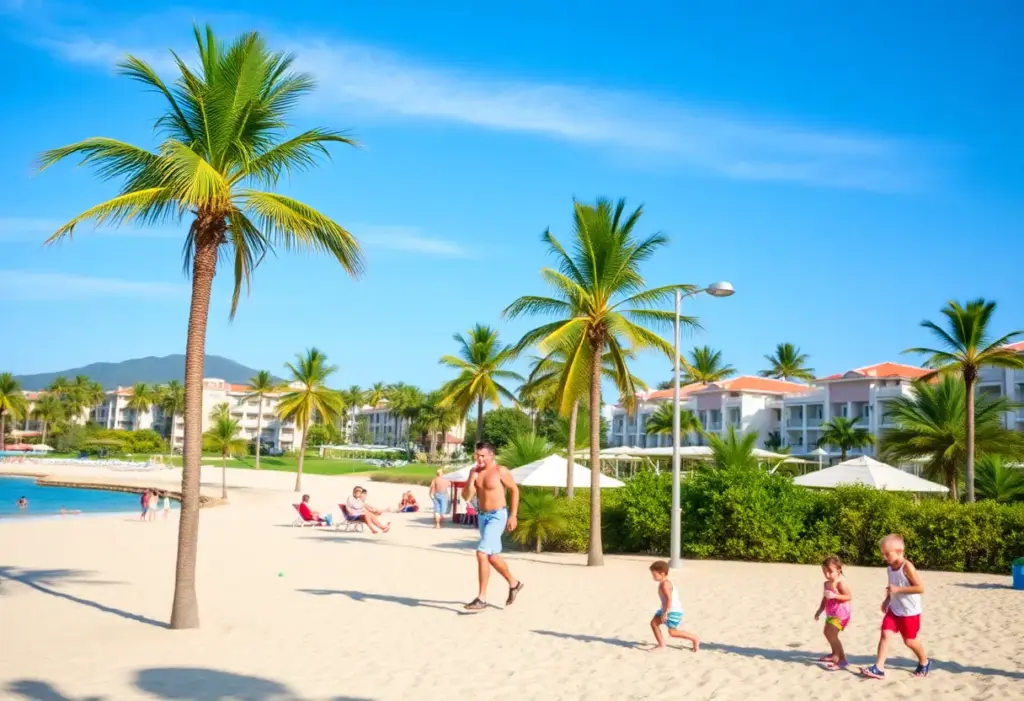 Beach view of family-friendly resorts in Puerto Rico