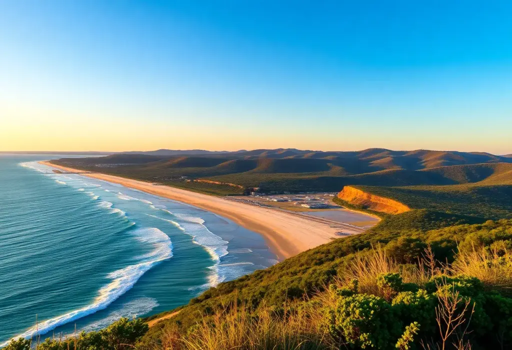 Scenic view of Florida beaches and Pennsylvania hills