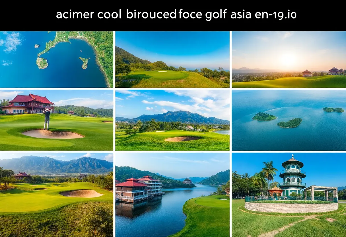 Beautiful golf courses in Asia-Pacific region