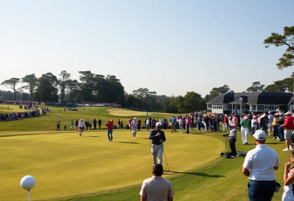 Players competing at a DP World Tour golf tournament.