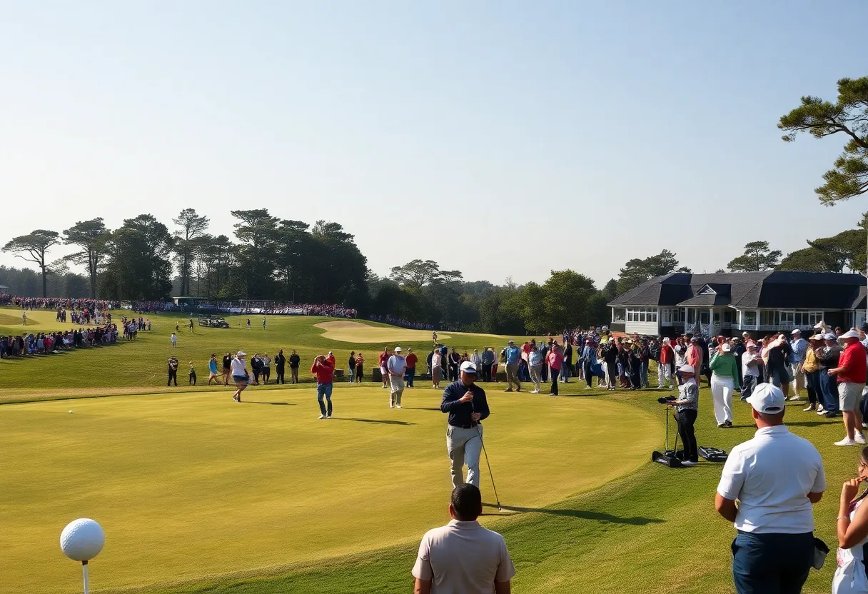 Players competing at a DP World Tour golf tournament.
